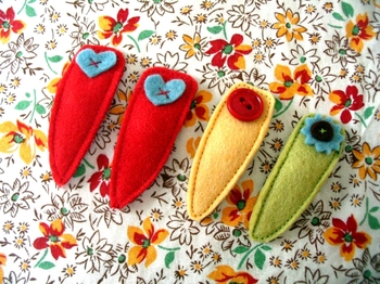 [Handmade] Xúng xính kẹp tóc ,véo von đón năm mới nhé
