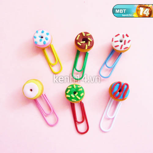 "Hóa trang" ghim kẹp thành bánh donut ngon ơi là ngon
