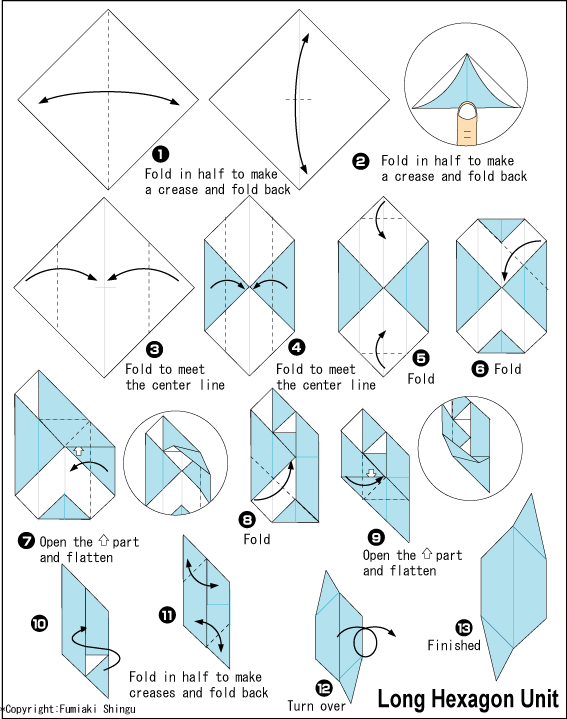 Origami - hướng dẫn gấp giấy Khối liên kết cầu