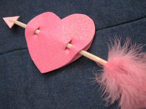 Siêu đơn giản cách làm thiệp trái tim mũi tên thần Cupid