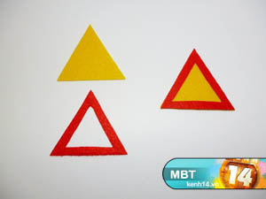 Tự tay may vá bookmark biển báo giao thông