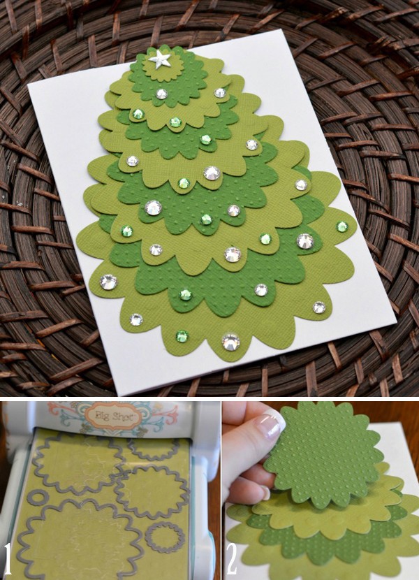 4 mẫu thiệp Noel xinh với cách làm đơn giản