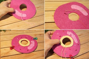 Làm hộp đựng khăn giấy hình bánh donut dễ thương