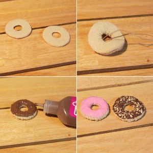 Làm hộp đựng khăn giấy hình bánh donut dễ thương