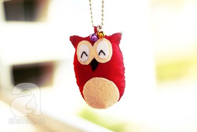 Trổ tài tự may móc khóa cú mèo siêu cute nào!