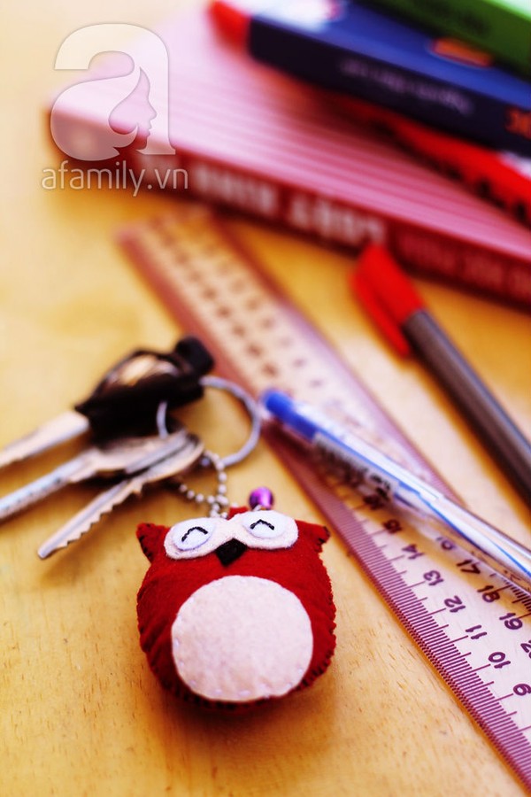 Trổ tài tự may móc khóa cú mèo siêu cute nào!